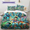 One Piece Art Pattern Bedding Quilt Set Quilt Cover Pillowcase Home Birthday Gift(1 * Duvet Cover + 2 * Pillowcase, Without Core)