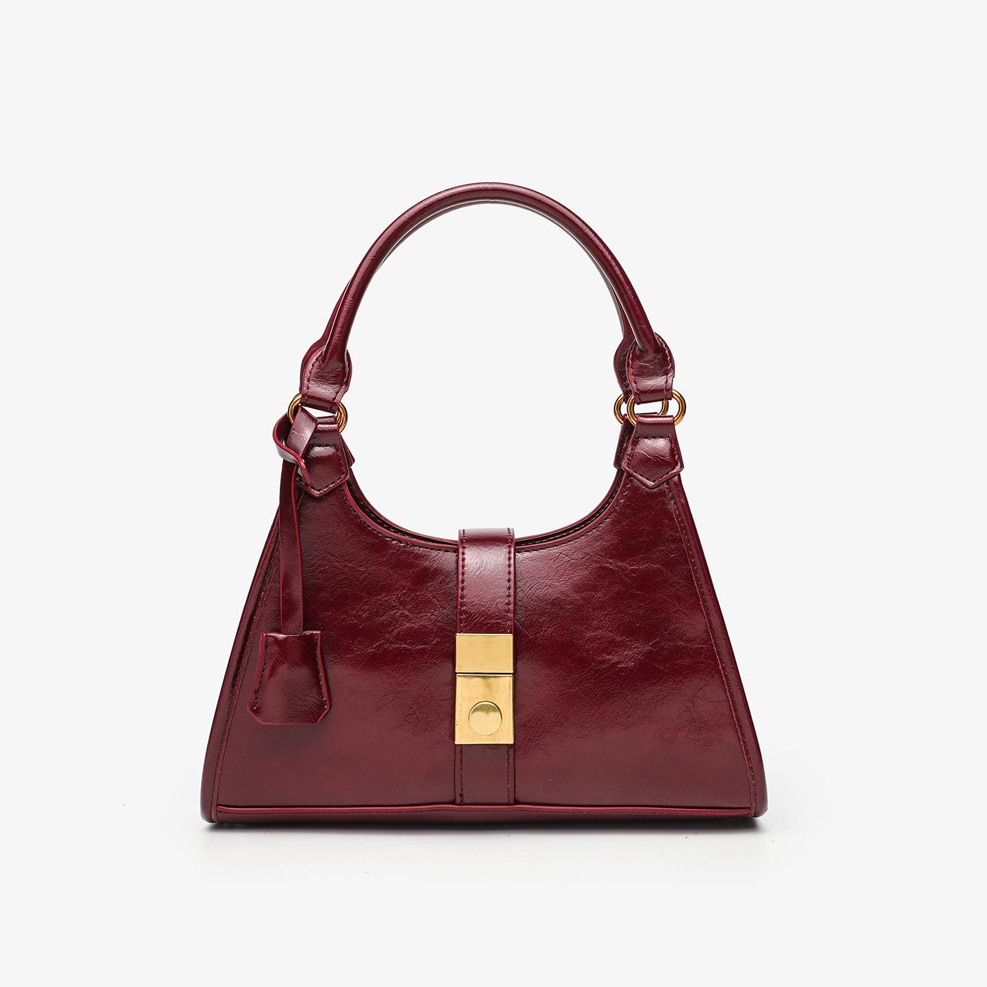 

The Bucket Bag Exudes A Sense of High-end Style. It Is A Versatile Single-shoulder Handbag and A Classic Crossbody Bag червоний
