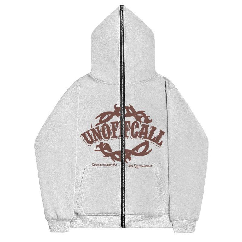 2023 Amazon Europa und Amerika Dark Sports Shirt Herren- und Damen-Hoodies Gothic Couple Casual Vielseitiger Reißverschluss-Hoodie