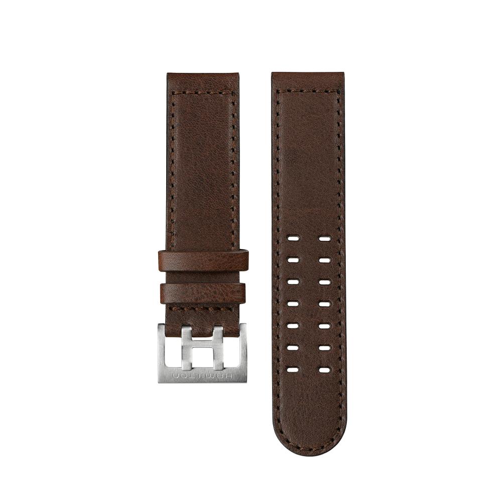 [Hamilton] Brown Leather Strap 22mm H6000001151