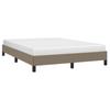 Vidaxl Bed Frame Without Mattress, Taupe, 140X190 Cm, Upholstered