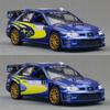 1/36 Subaru Impreza WRC Auto Sportiva Lega Metallo Pressofuso Modello in Scala Auto in Miniatura Modello di Auto Statica Collezionismo Giocattolo per Bambini Auto Veicoli