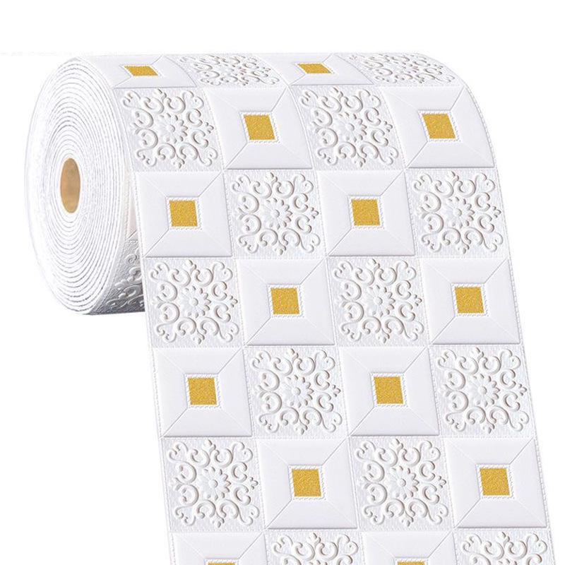 3D Waterproof Self-Adhesive Wall and Ceiling Wallpaper for Living Room and Bedroom Decor.