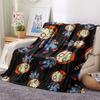 1PC Chucky Print Flannel Blanket, High quality All Seasons, Home Decor, Warmth and Comfort, Perfect for Christmas Gifts