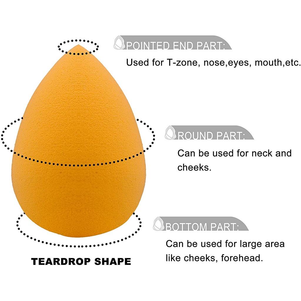 

Подходит для нанесения жидких кремов и пудры, спонж для макияжа в форме яйца B-1PCS-Cor aleatória