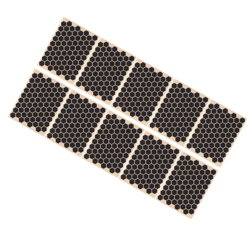 10Pcs Hexagon Grip Decal Sticker Textured Ultra Thin Sweat Absorption Non Slip for Mouse Keyboard Mo