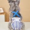 Striped Design Dog Diaper Suspenders Washable Pet Physiological Pants  Puppies Period