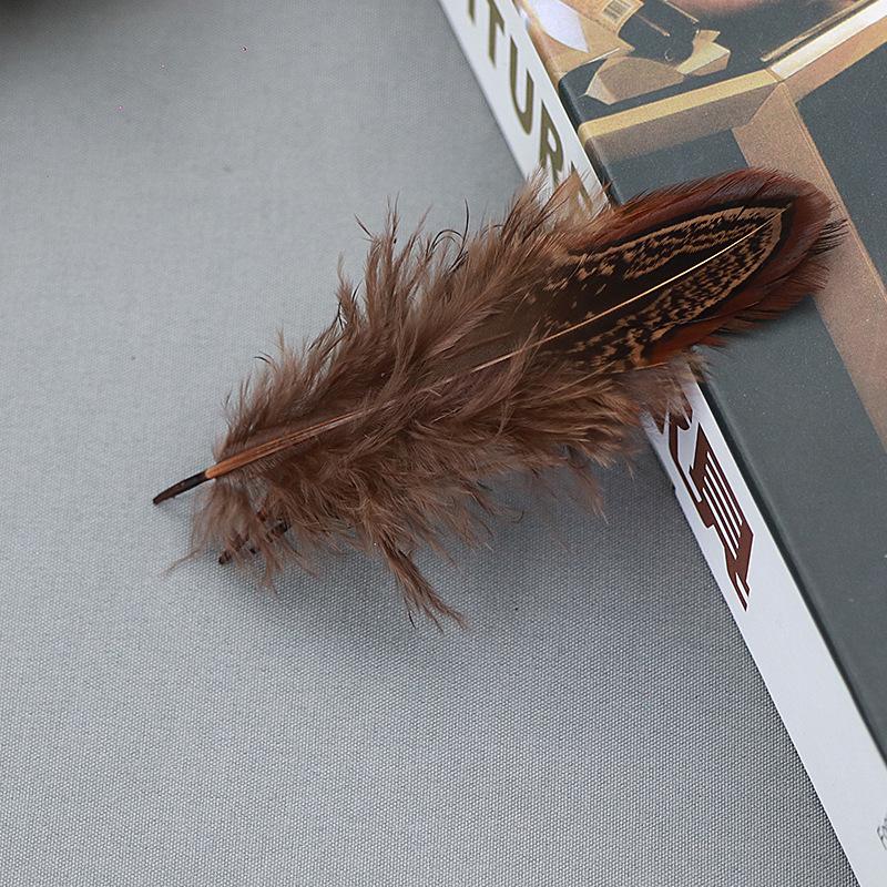 Natural Feather Diy Feather Dachang Feather Pheasant Hair Headdress Accessories Clothing Accessories 5-8Cm Colored Feather