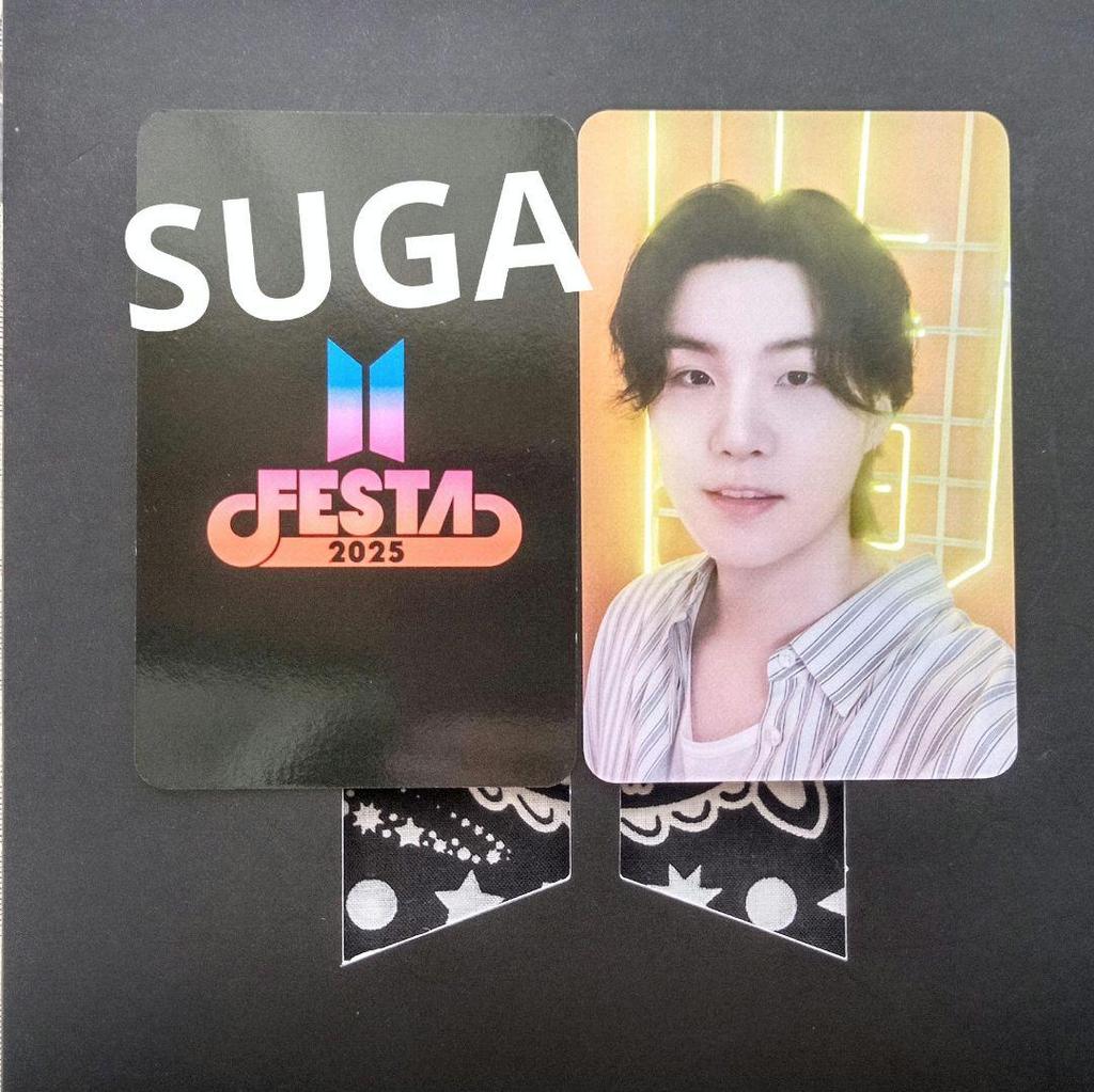 [USED] Yoongi Trading Card BTS FESTA 2025 ARMY ZONE Exclusive SUGA