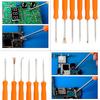 Kaisiking 6 Pcs Double Sided Soldering Assist Aid Repair Tool with 2 Precision Tweezers for Electronics Repair and Soldering
