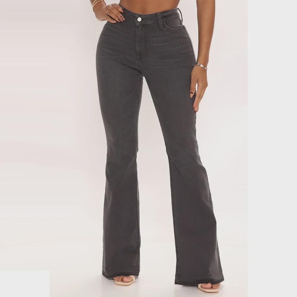 Women's European & American Flare Jeans, Plus Size, Sexy Hip-Lifting Style, Pencil Fit, JN20.