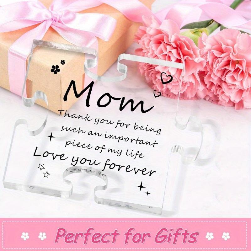 Mom Puzzle Piece Plaque - Heartfelt Birthday & Christmas Gift from Daughter