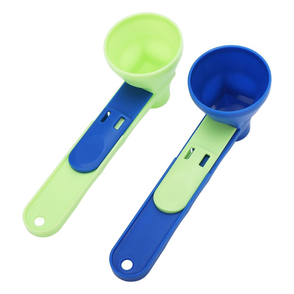 2 STÜCKE Proteinpulver Trichterschaufel ABS Auslaufsicherer Schiebelöffel Kaffeeschaufel Trichter für Sportgetränke