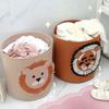 Adorable Cartoon Animal Felt Storage Bin Kids Toy Organizer Large Capacity Laundry Basket for Room Cloth Organizing Baskets