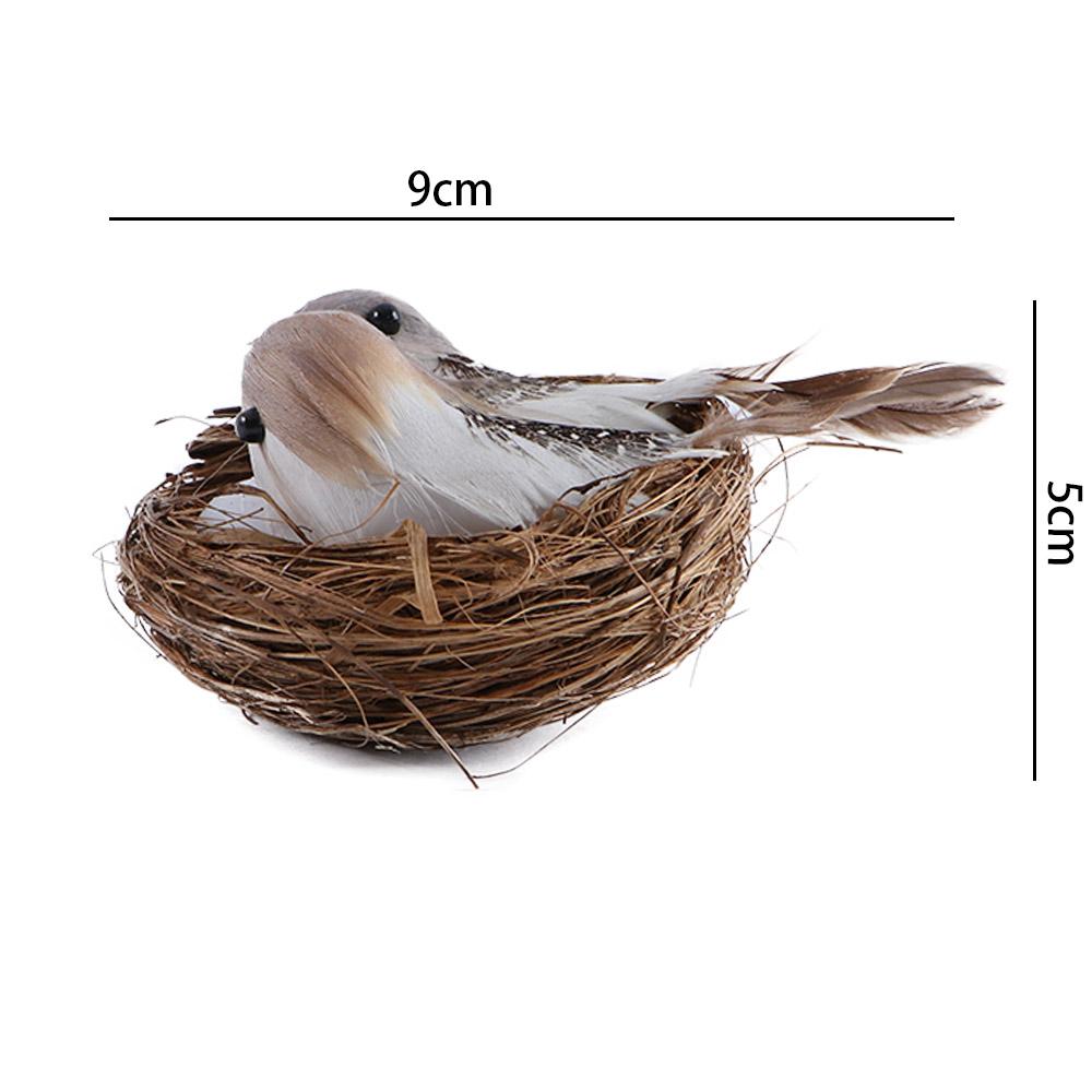 Car Realistic Parties Lawn Ornaments Garden Bird Nest Home Decor Artificial Birds Birds Egg