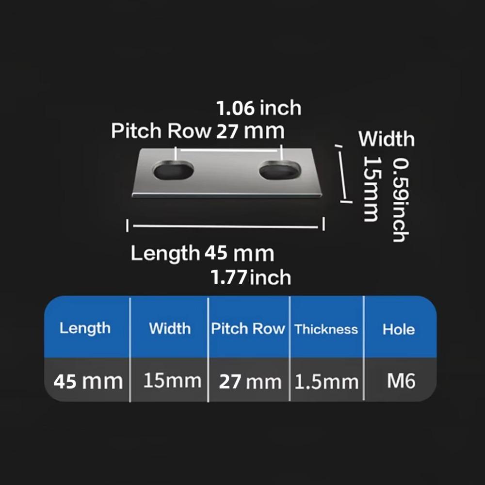 M6 Battery Busbar Flat Copper Busbar New Bus Bars Connector  Lifepo4 Cell Lithium