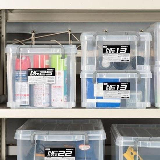 JEJ Astage Storage Box NC #25 Width 29.5Depth 44.3Height 26cm Made Japan Toolbox Stackable Disaster Preparedness Supplies Toy