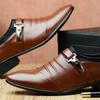 Fashion Cotton Leather Shoes Men Formal Dress Shoes Luxury Business Oxford Male Office Wedding Dress Shoes for Men Winter New 2024
