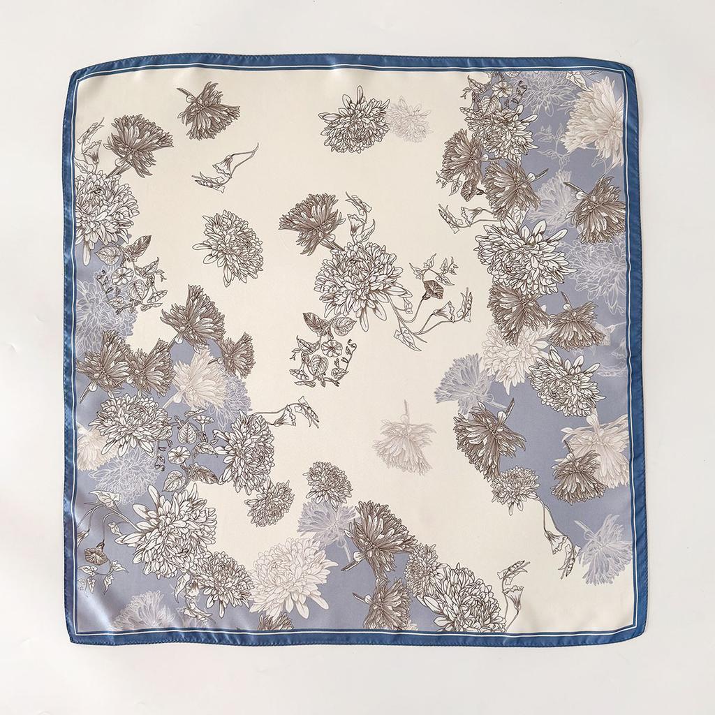 14 momme 100% Natural Twill Silk Scarf for Women Double side Female Foulard Shawl Wrap Square Neckerchief Hijab Bandana Scarves