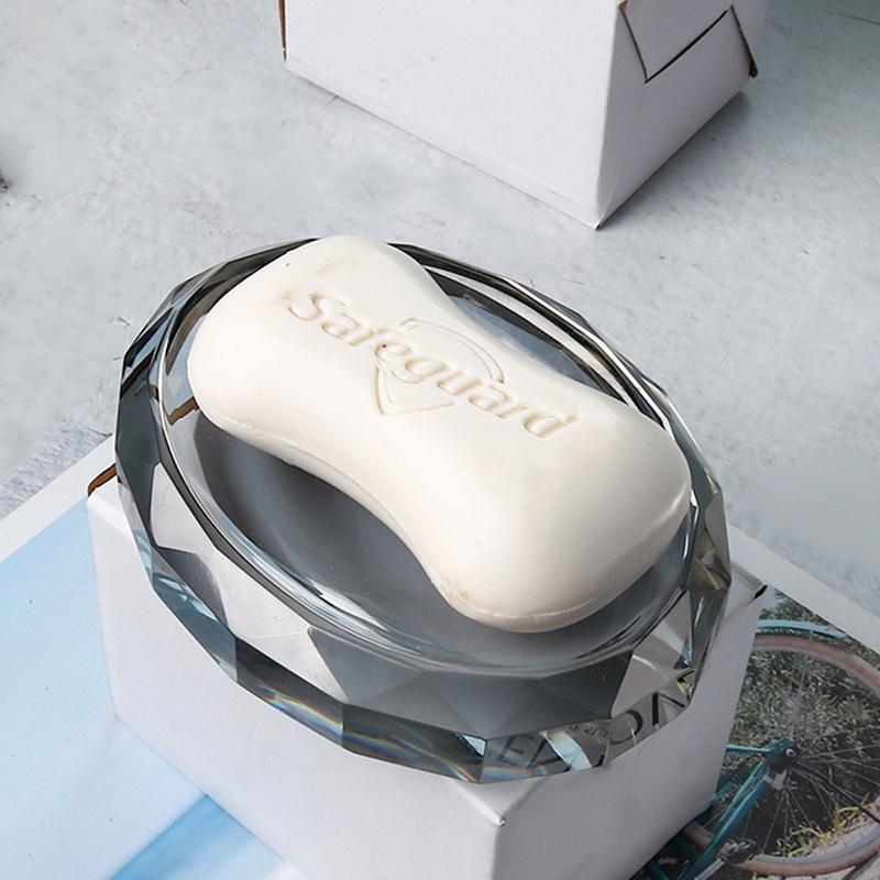 Glass Lotion Bottle Clear Crystal Bathroom Set Wash Supplies Toothbrush Holder Cup Soap Box Shampoo Bottle Soap Dispenser Set