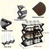 4-Tier Plastic Shoe Rack - Space-Saving, Easy Assembly, Durable Design | Suitable for Entryway and Bedroom|Shoe Storage