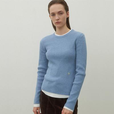 ATELIER NAIN (T-6977)Essential Ryan Wool Slim Knit