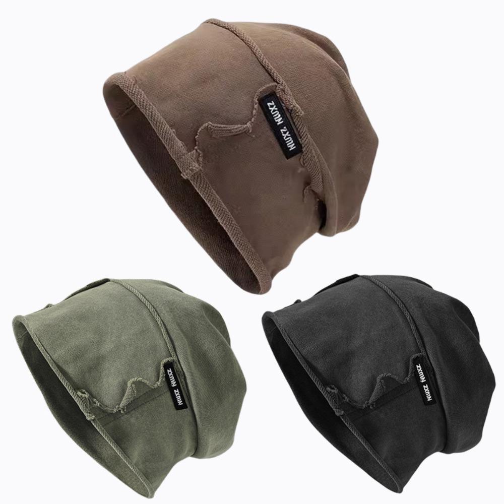 Cotton Wasteland Pullover Cap Vintage Loose Beret Casual Washed Beanie  Unisex