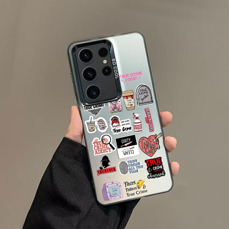 

For Samsung Galaxy S25 S22 Ultra Plus S21 FE S24 S23 Ultra Plus FE Laser Phone Case Creative Skeleton Design Shockproof Covers Samsung S24