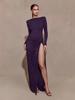 Elegant European & American One-Shoulder Twisted Evening Dress for Women