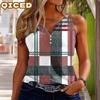 Women's Fashion Casual Sleeveless V Neck Blouses & Shirts Unique Design