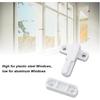 Window Sash Lock, Aluminum Alloy T Type Sliding Window Latch, Great Performance Durable Proof Safety Lock for Home Child Security(white)