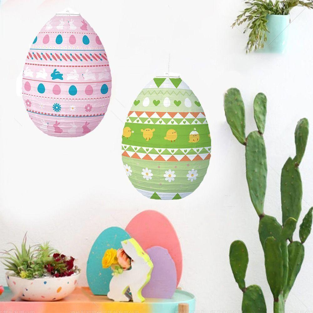 Cartoon Paper Carrot Paper Lanterns Folding DIY Rabbit Paper Ball Lampshades Hanging Lantern Easter Party