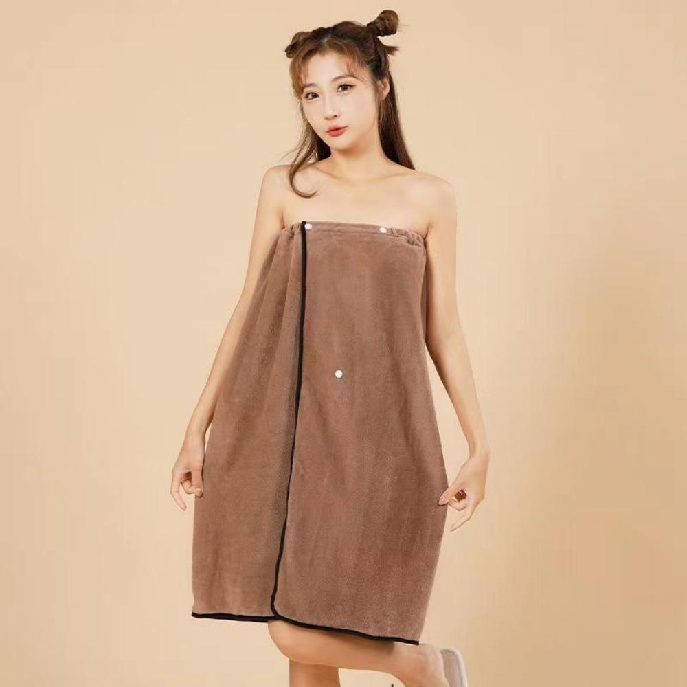 Microfiber Bath Skirt Cartoon Wrap Shower Skirt Beach Towel Spa Bathrobes  Lady