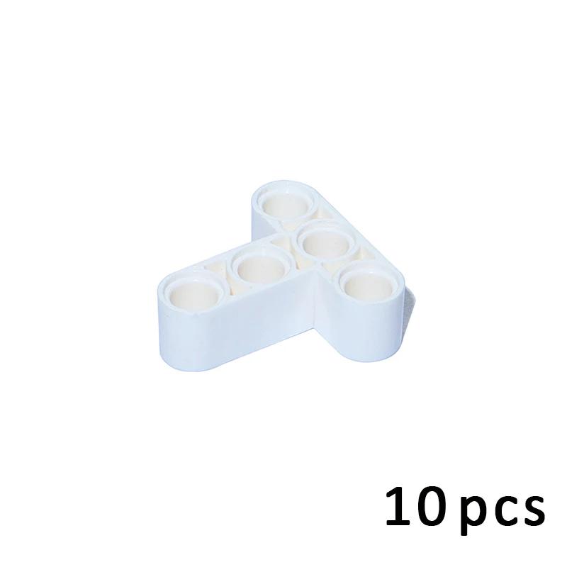 10PCS Technology Liftarm 3x3 Holes T Shape Thick Bricks Blocks 60484 Assembles Particles MOC Parts Technical Toys