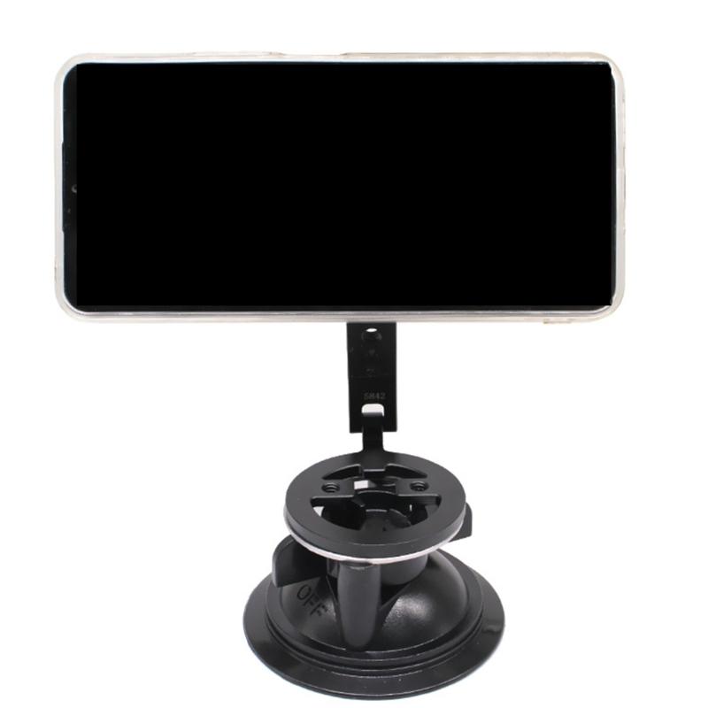 360 Rotating Aluminum Alloy Phone Holder Rack Support Suction Car Mount Magnetic Attachment For Stable Device Positioning