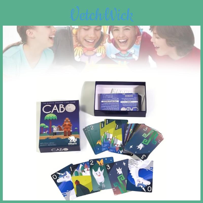 Cabo Kart Oyunu İngilizce Versiyon 2-4 Oyuncu İçin Etkileyici Hafıza Yönetimi Masa Oyunu