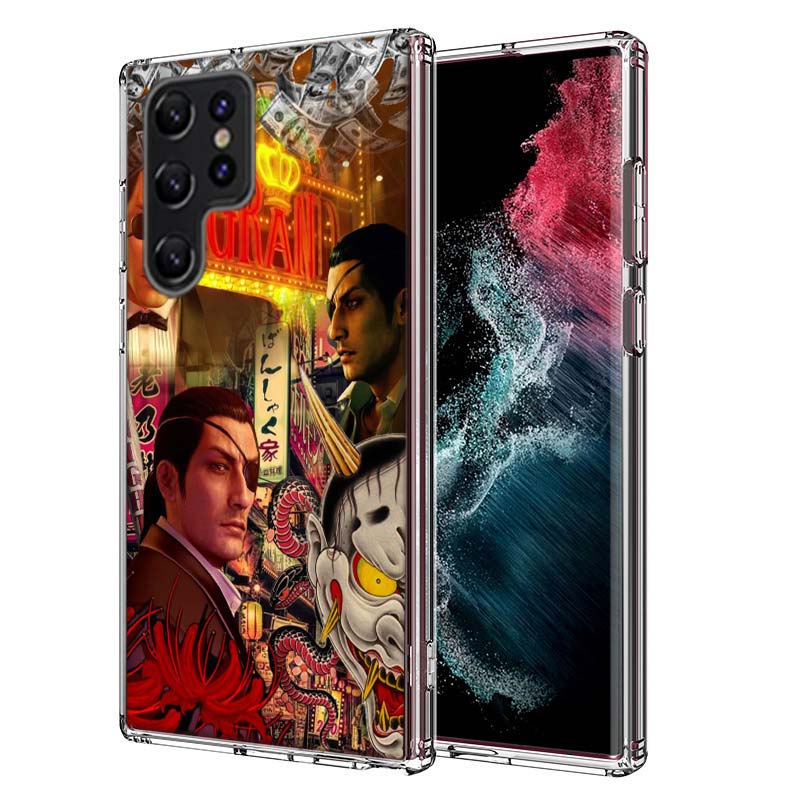 Yakuza 0 Game Capa Phone Case For Samsung S26 Ultra S25 Edge Galaxy S23 S21 S20 S24 FE S22 S10 Plus Cover Clear TPU Shell Coque