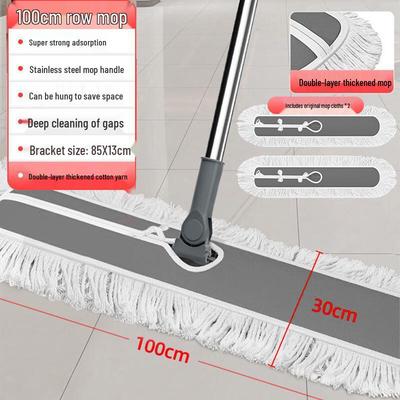 YIXI Flat Mop with Extra Mop Head