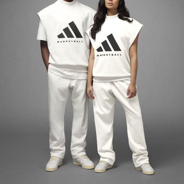 Adidas T Shirts Unisex White Half Turtleneck Moderate IA3417-