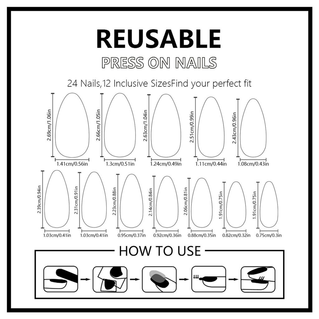 3D Bows Full Cover Stick On Nails French Tip Press On Nails Almond Artificial Nails False Nails with Leopards Designs