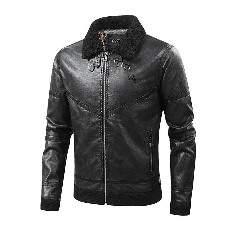 

Морозостойкая и теплая меховая куртка для мужчин, куртка с плюшевым воротником для мужчин XL