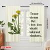 2pcs 2D Flat Printing Scene Curtain Trust No Place Weed Grows Polyester Without Electricity Festive Holiday Perfect for Holiday