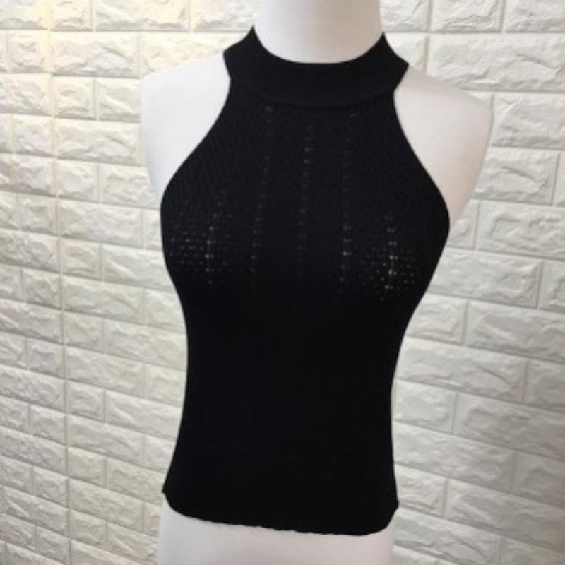 Vară Stil nou Stil coreean Mic Sexy Retro Stil coreean Colegiu Jumătate Guler Înalt Umăr Săpat Decolteu Carasol Femei La modă