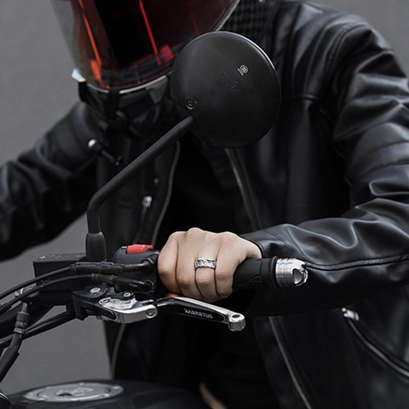 Retro Cyberpunk Gear Armor Ring For Men Antique Punk Gothic Adjustable Ring Handmade Rock Biker Accessories Man Gift