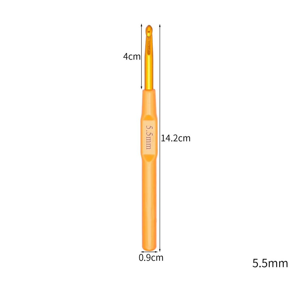 2-7mm Crochet Hooks Multifunctional Plastics Handle Aluminum Knitting Needles for Yarn DIY Craft Nice Gift Women Knitting Tools