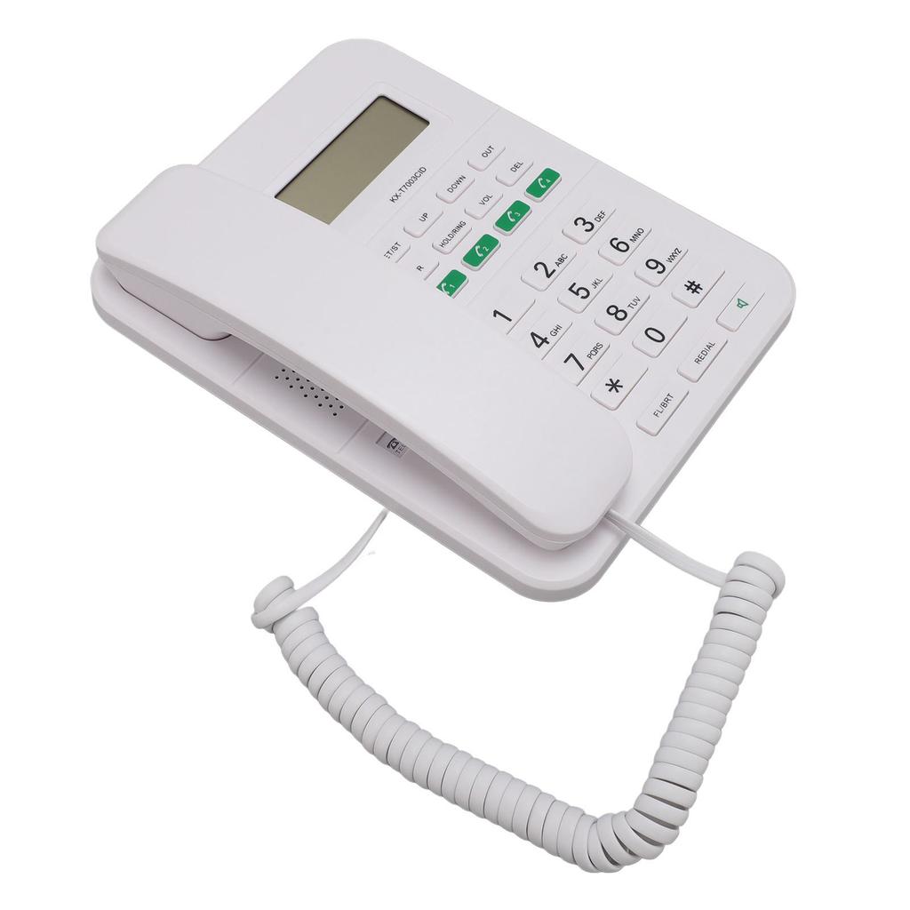Corded Landline Phone 4 Levels Volume and 5 Levels LCD Brightness   Caller ID HD 16 Bit Display English Corded Phone