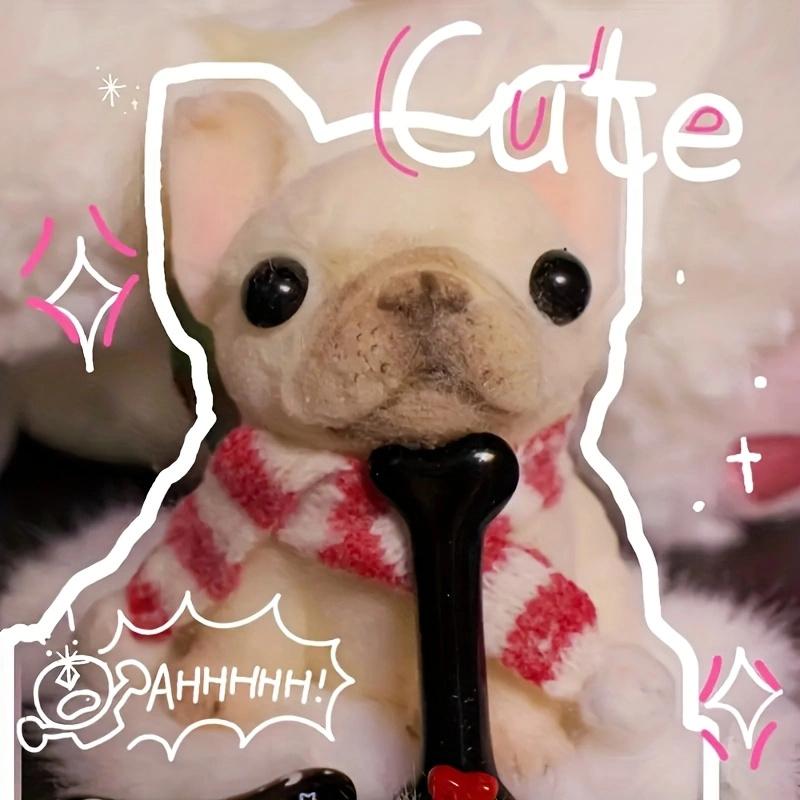 Squishy Puppy Animal Squeeze Toy Kids Soft Pinch Bulldog Pug Pop Fidget Toys Dog Desktop Office Decor Entertainment Games Gift