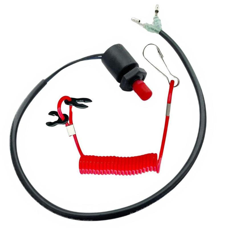 

For Suzuki Outboard Motor Remote Control Box Safety Emergency Stop Flameout Switch Including Rope 37830-95D03