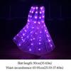 Shiny Luminous Led Skirt White Long Light Up Skirt Festival Fluorescent Shows Dance Props Stage Performance