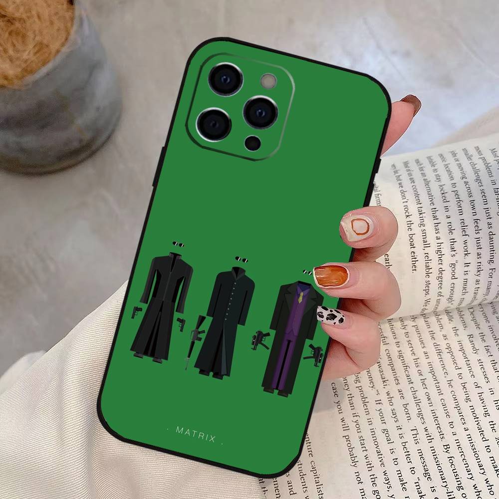 T-The M-Matrix Phone Case For iPhone 17, 16,15,14,13,12,11 Plus,Pro Max, Others Soft Black Cover